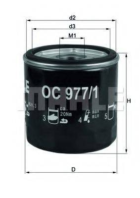 MAHLE ORIGINAL OC 977/1