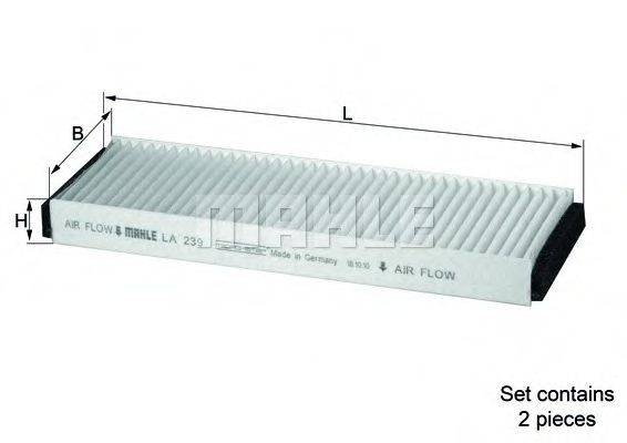 MAHLE ORIGINAL LA 239/S