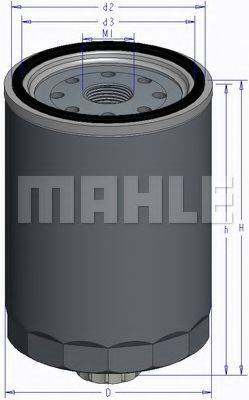 MAHLE ORIGINAL KC229 Паливний фільтр