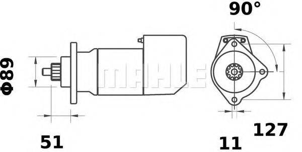 MAHLE ORIGINAL IS9113 Стартер