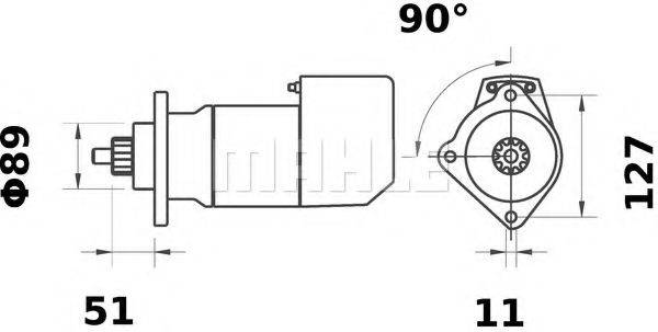 BOMAG 057 109 71 Стартер