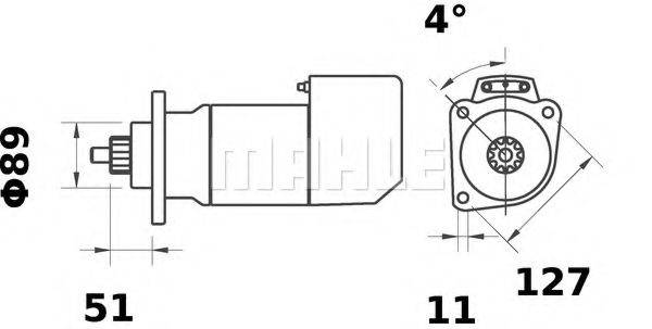MAHLE ORIGINAL IS9098 Стартер