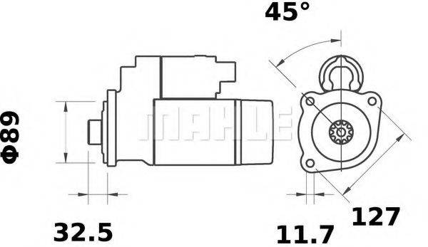 PERKINS 3825901 Стартер
