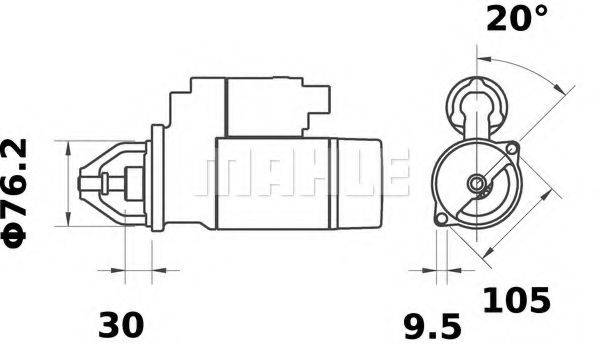 MAHLE ORIGINAL IS1124 Стартер