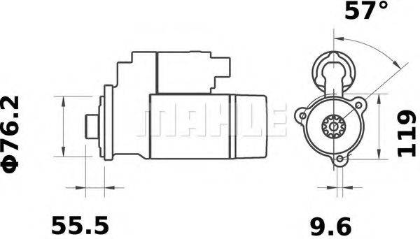 MAHLE ORIGINAL IS1042 Стартер