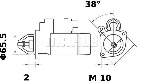 MAHLE ORIGINAL IS0646 Стартер