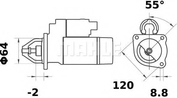 MAHLE ORIGINAL IS0787 Стартер