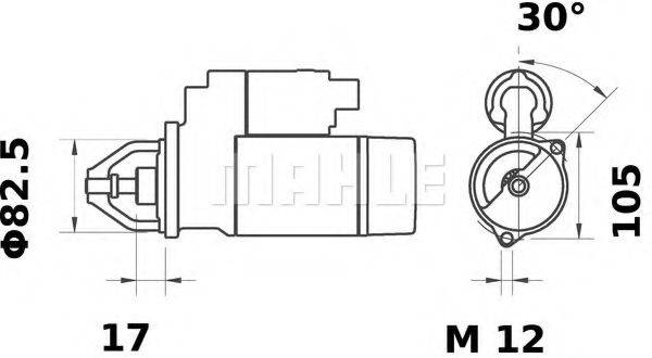 MAHLE ORIGINAL IS0773 Стартер