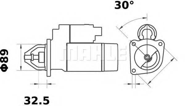 MAHLE ORIGINAL IS1233 Стартер