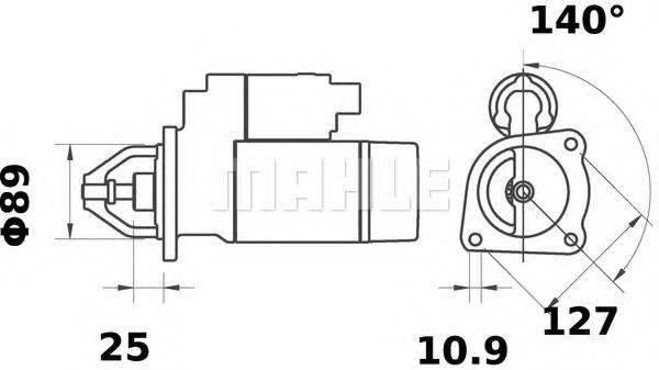 MAHLE ORIGINAL IS0895 Стартер