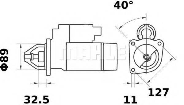 MAHLE ORIGINAL IS0514 Стартер