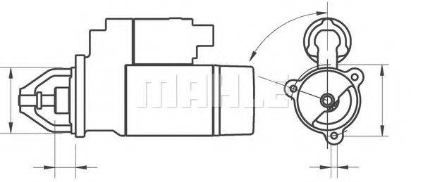 MAHLE ORIGINAL MS249 Стартер