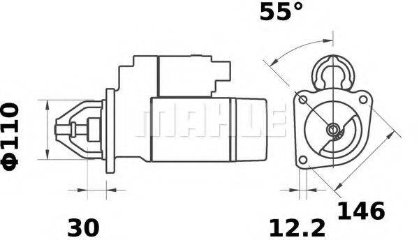 MAHLE ORIGINAL IS1386 Стартер
