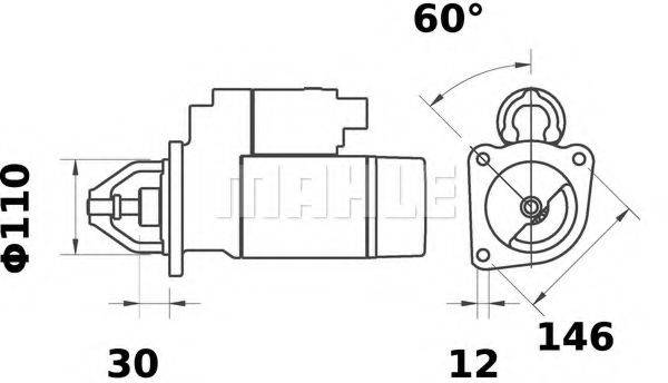 MAHLE ORIGINAL IS0403 Стартер