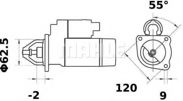 MAHLE ORIGINAL IS0529 Стартер
