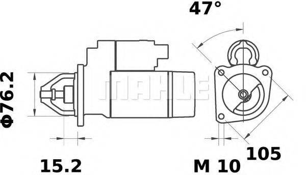 MAHLE ORIGINAL IS0483 Стартер