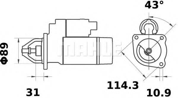 LISTER PETTER 375-850 Стартер