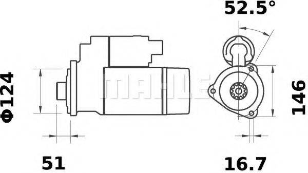 MAHLE ORIGINAL IS1198 Стартер