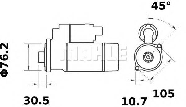 MAHLE ORIGINAL IS1034 Стартер