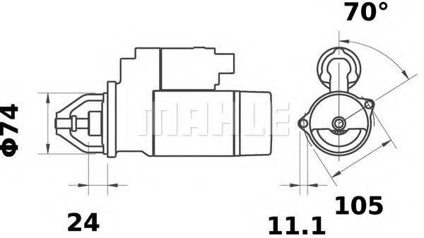 PERKINS P30DC03A Стартер