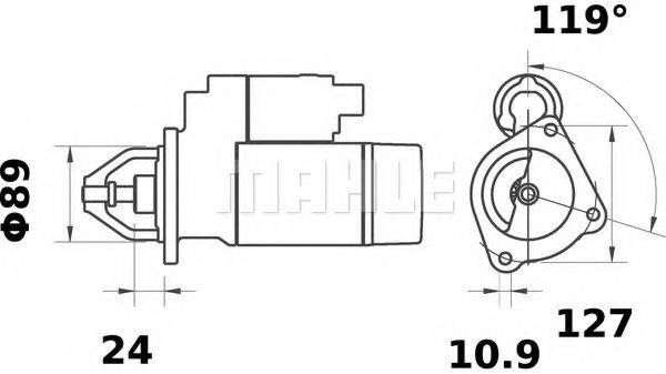 JCB (BAMFORD) 320/09347 Стартер