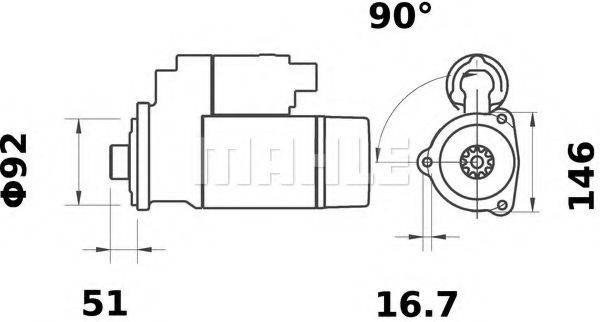 MAHLE ORIGINAL MS 6