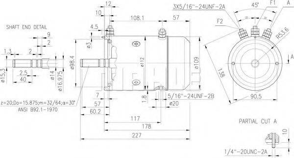 MAHLE ORIGINAL IS1275 Електродвигун