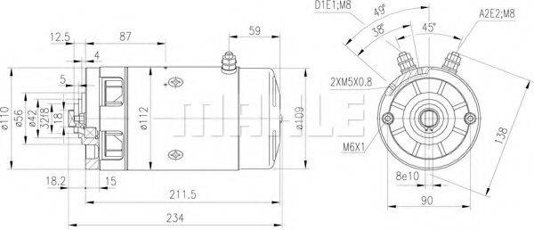MERLO 63113 Електродвигун