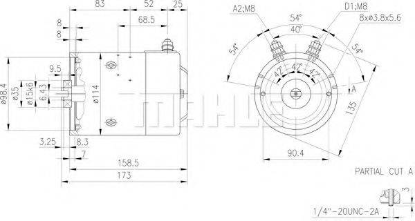MAHLE ORIGINAL MM 182