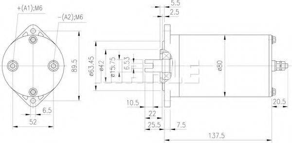 MAHLE ORIGINAL 11.216.104 Електродвигун
