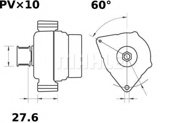 MAHLE ORIGINAL 11.203.432 Генератор