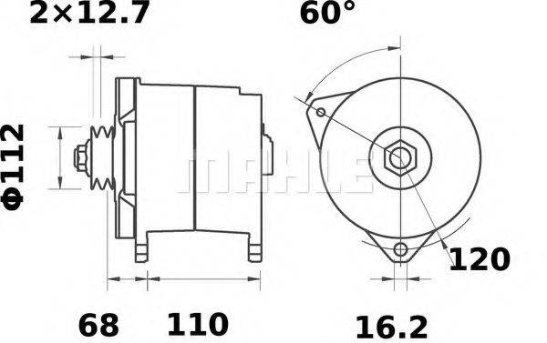 PERKINS CV70187 Генератор