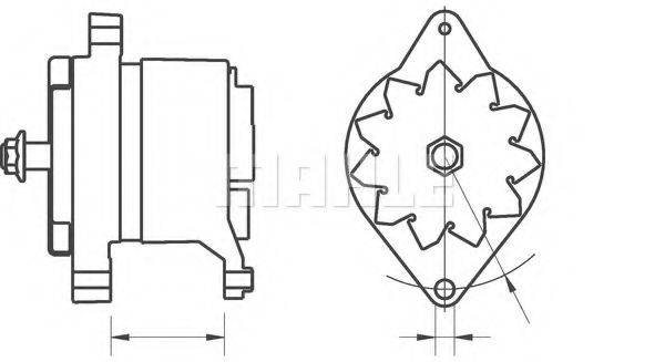 MAHLE ORIGINAL MG581 Генератор