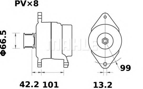 MOTOROLA 8 LHA 2071 VA Генератор