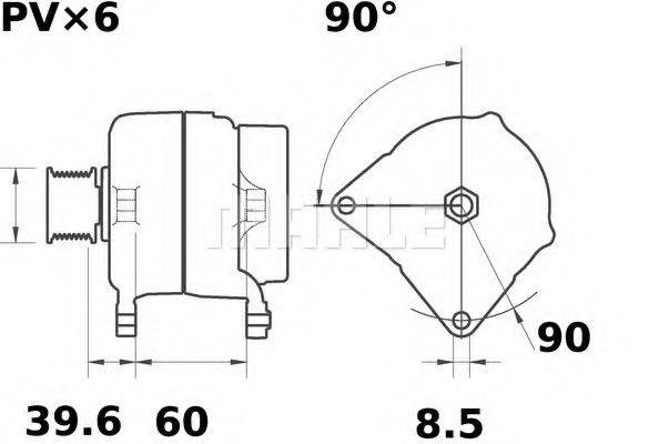 JOHN DEERE RE522401 Генератор
