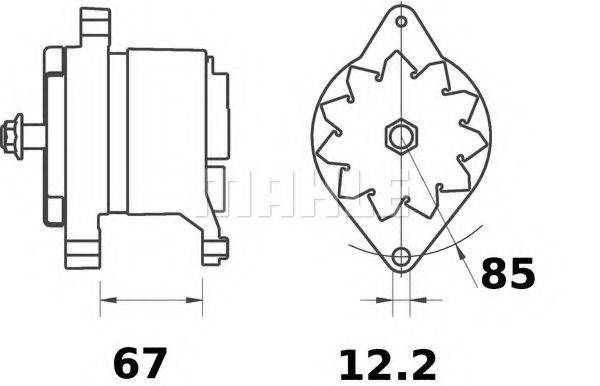 MAHLE ORIGINAL IA0463 Генератор