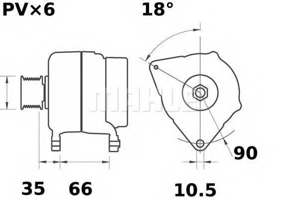 MAHLE ORIGINAL MG 506