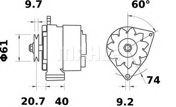 MAHLE ORIGINAL MG 497