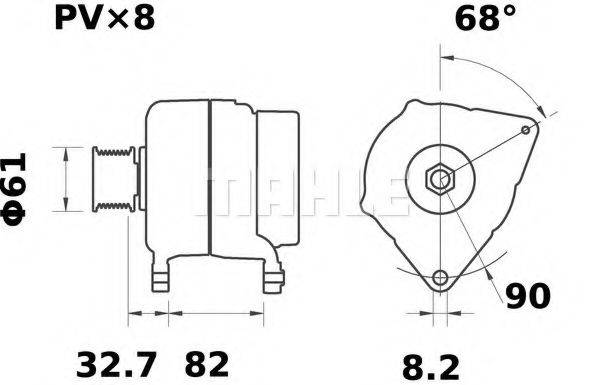 CASE IH 87708176 Генератор