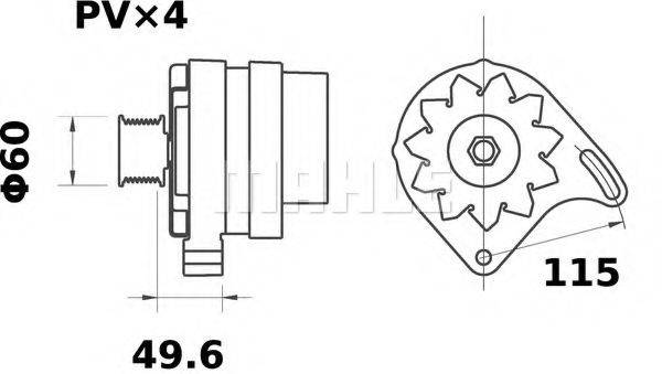 MAHLE ORIGINAL MG441 Генератор
