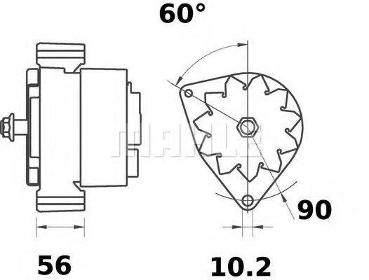 MAHLE ORIGINAL IA0781 Генератор