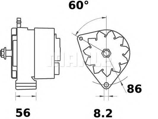 MAHLE ORIGINAL MG425 Генератор