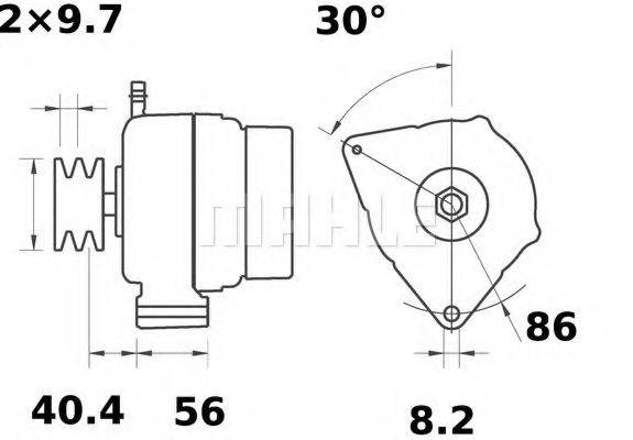 MAHLE ORIGINAL IA0800 Генератор