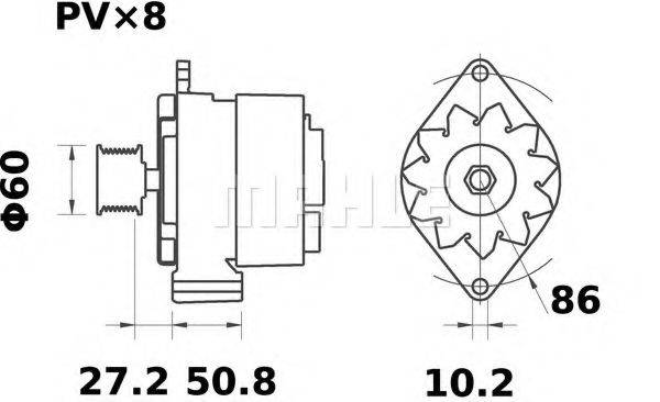 MAHLE ORIGINAL MG 322