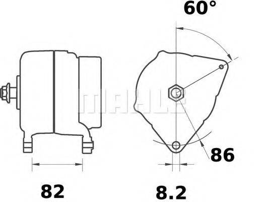 MAHLE ORIGINAL IA0970 Генератор