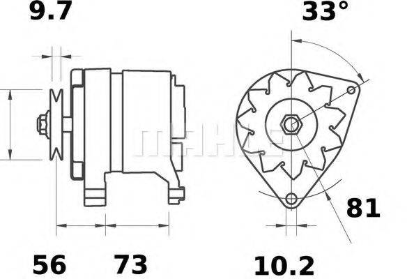 MAHLE ORIGINAL IA0582 Генератор