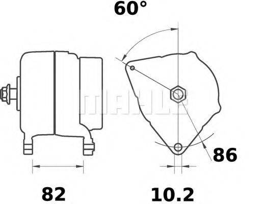 MAHLE ORIGINAL MG227 Генератор