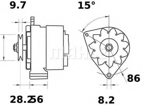MAHLE ORIGINAL IA0580 Генератор