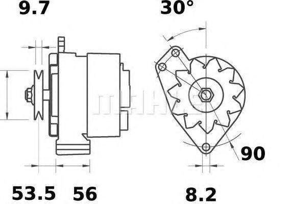 MAHLE ORIGINAL IA0401 Генератор