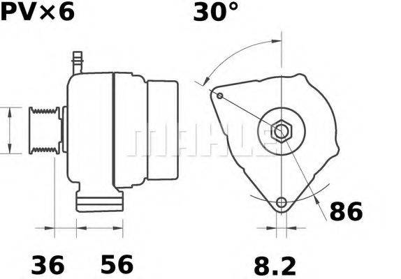 MAHLE ORIGINAL MG 186